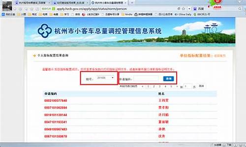 企业小汽车摇号查询_企业小客车摇号结果查询